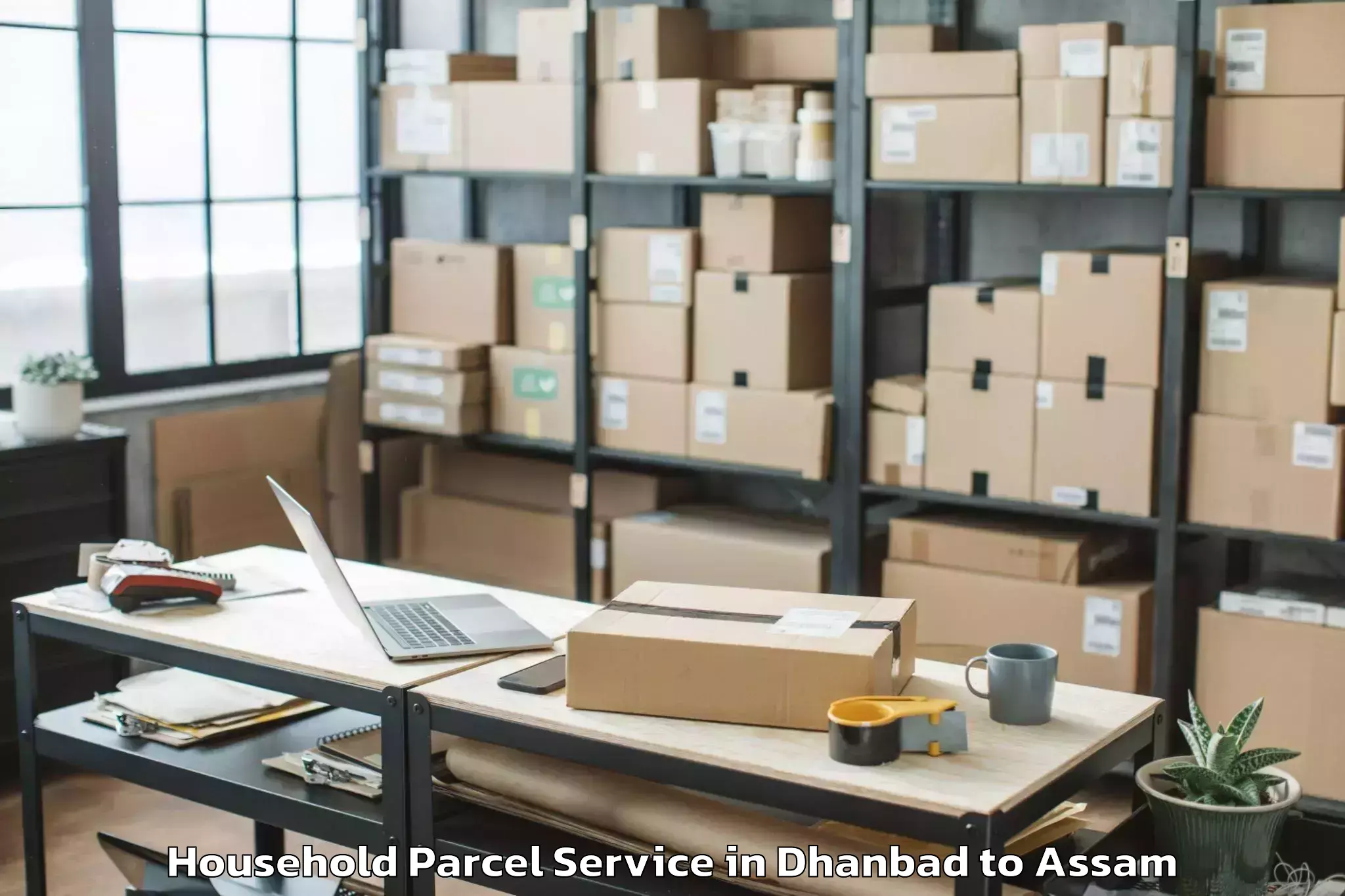 Top Dhanbad to Haflong Household Parcel Available